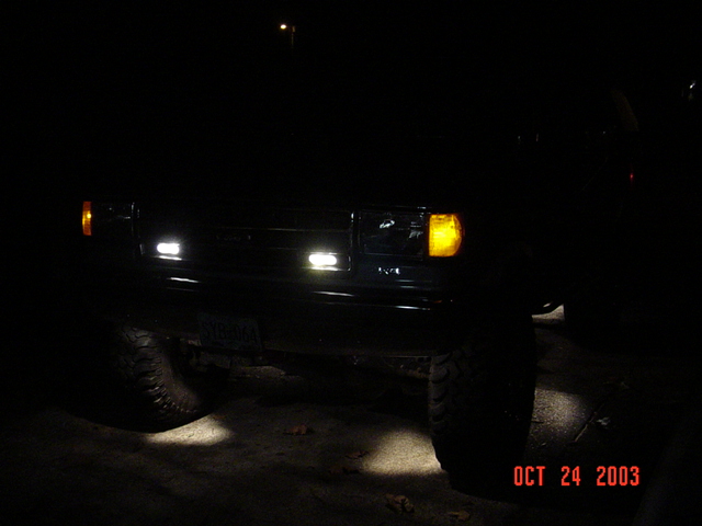 You can see the lights in back too