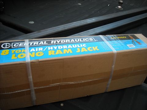 1979 Ford F-150 - Box for an 8 Ton Air/Hydraulic Long Ram Jack from Central Hydraulics.