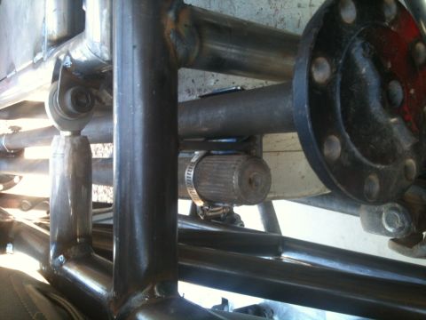 1966 Ford Bronco - This image shows the custom suspension and axle of an off-road buggy, not a 1966 Ford Bronco.