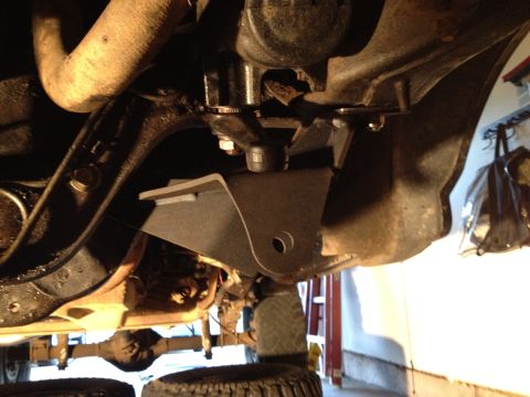 1995 Ford Bronco - This photo shows a custom bracket installed on the vehicle's undercarriage, not the full vehicle.