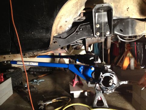1995 Ford Bronco - plumb bob the front end. make sure truck is level!