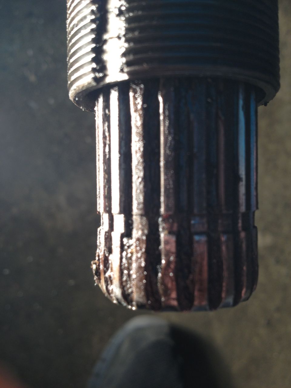 solid outer shaft