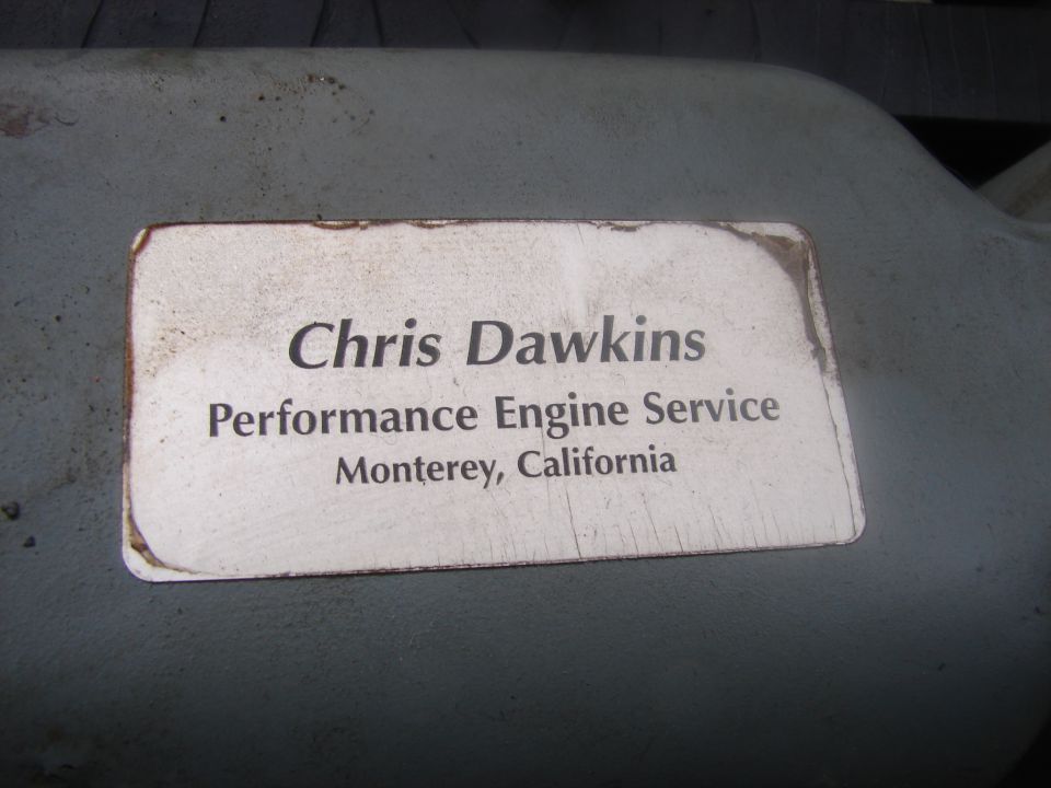 Sticker for Chris Dawkins Performance Engine Service, Monterey, California