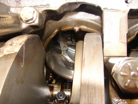 1973 Ford Ranchero - Internal engine components are visible in this close-up shot.