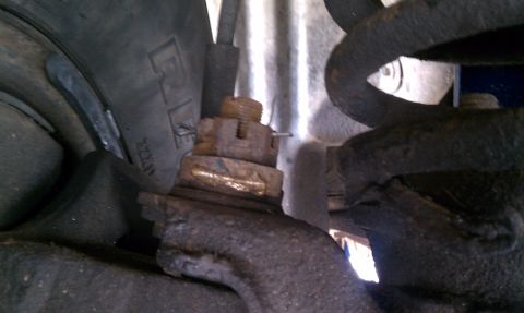 1984 Ford Bronco - Camber Adjustment Bushing, Passenger side, the one they said they couldn't get off.