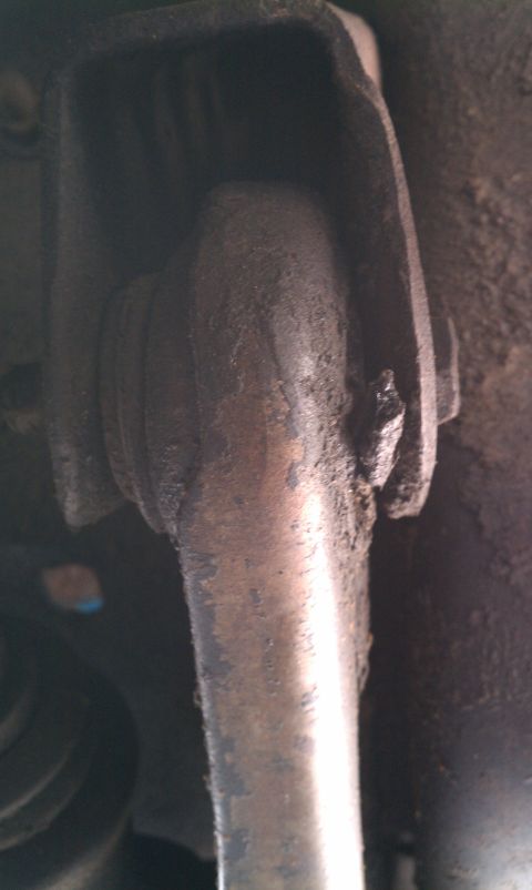 1984 Ford Bronco - Drivers side Pivot Bushing...not lookin' good.
