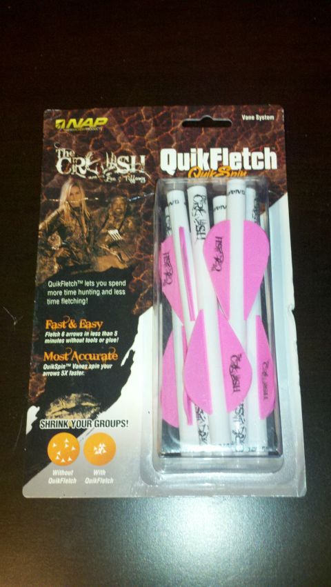 2010 Champion 188 - This is a package of NAP QuikFletch arrow fletching with pink vanes.