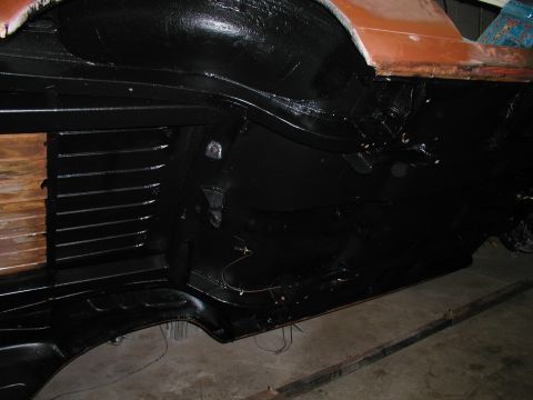 1960 Ford Ranchero - One coat "Chassis Saver" and coat of sprayed on bed liner
