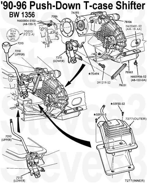 1983 Ford Bronco - Push-Down Shifter Installation The wells in the outer boot bezel ( F2TZ7277A ) collect dirt which fills the phillips heads of the screws (5…