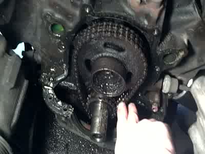 1992 Ford Bronco - Didn't mean to sound like Darth vader , leaning over the radiator support hurts the belly. You can see all the play in the chain and look a…