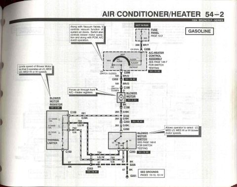 1996 Ford Bronco - Air Conditioner/Heater - Blower Motor