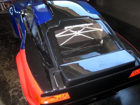 1996 Ford Bronco - RC car body with a visible interior roll cage.