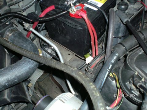 1996 Ford Bronco - In this pic you can see where I moved the canister, and replaced it with the aux trans filter..........