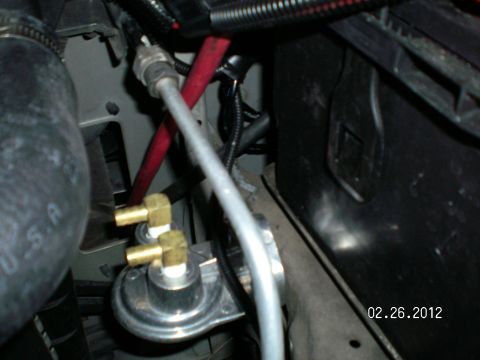 1996 Ford Bronco - Here is where the charcoal canister was mounted from Ford. It turns out the threaded hole that mounts the canister is in a metal plate unde…