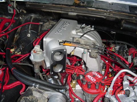 1989 Ford Bronco - Remove the throttle body...also take the bolts out of the EGR valve