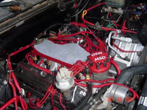 1989 Ford Bronco - Cover the manifold so that nothing falls in