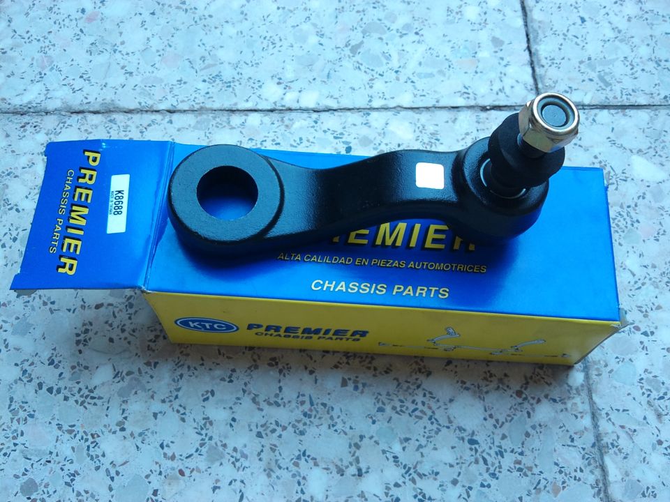 Black tie rod end assembly on Premier Chassis Parts box