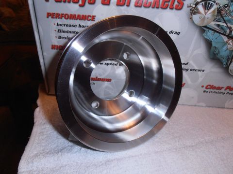 1990 Ford Bronco - This aluminum pulley is part of a "March Pulleys & Brackets" kit, designed to increase horsepower and eliminate drag.