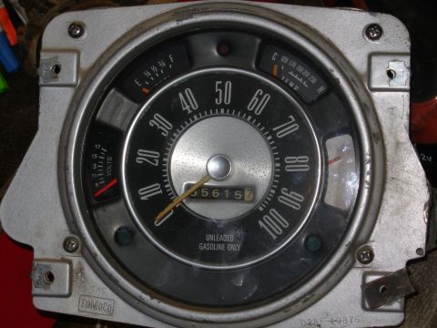1975 Ford Bronco - If the driver's angle doesn't show the whole face, I might redo the backplate to shift the gauge inboard slightly.