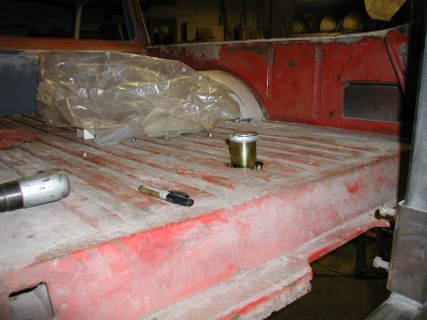 1960 Ford Ranchero - new filler neck in bed
