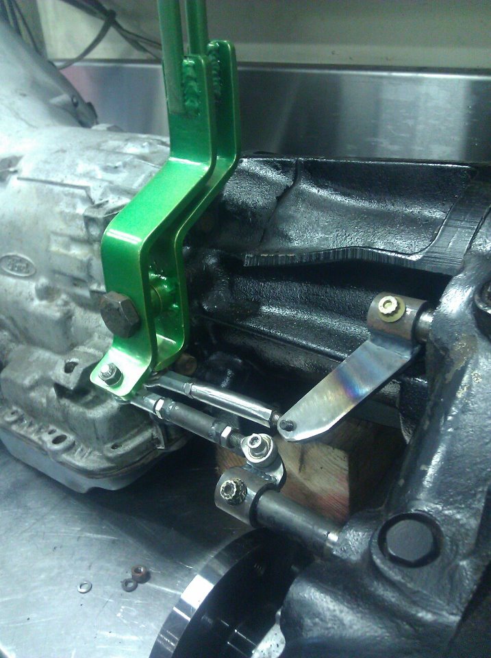 Green shift linkage on transmission