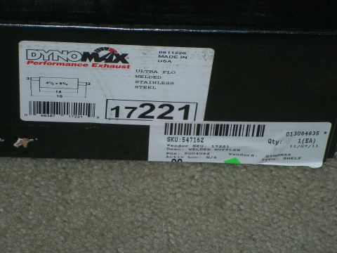 1979 Ford Ranchero - Dynomax Mufflers purchanse from Discountexhaustsystems.com $49.43 each