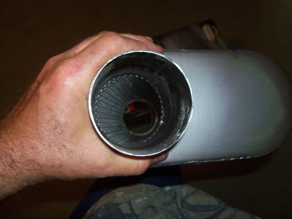 3" Dynomax mufflers, inlet end.