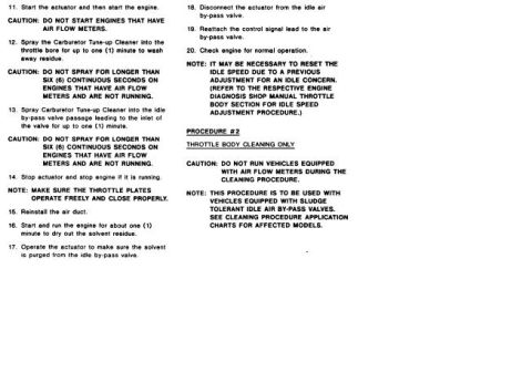 1996 Ford Bronco - Idle Air Control (IAC) Sludge; Poor Idle TSB 91-10-9 for 89-91 Bronco & F Series & many others Page 4