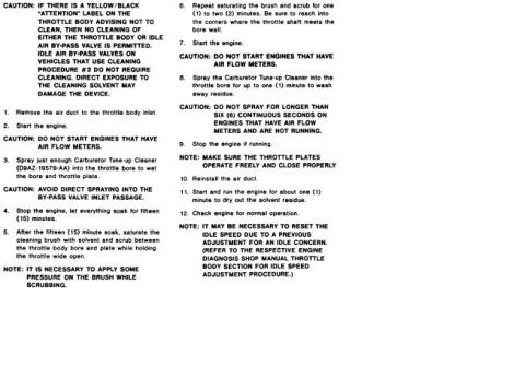 1996 Ford Bronco - Idle Air Control (IAC) Sludge; Poor Idle TSB 91-10-9 for 89-91 Bronco & F Series & many others Page 5