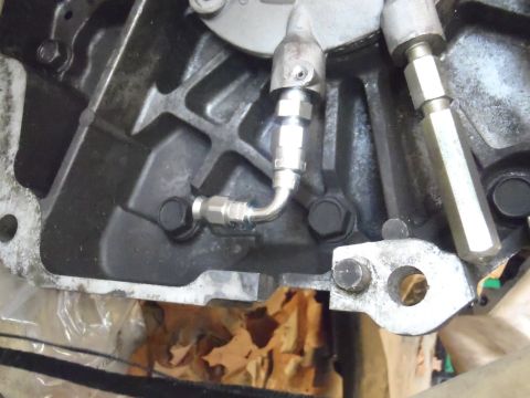 1978 Nissan 300ZX - Just ordered a 90 degree fitting cause I thought it might make it out of the tranny...wrong!