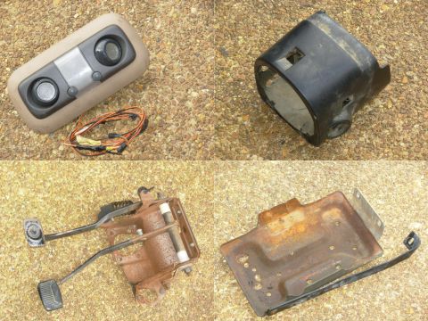 1983 Ford Bronco - The eyeball dome lamp came from a GM truck. The truck manual-shift column cover is VERY hard to find, but I may not use it since I don't pa…