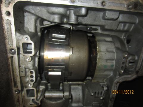 1979 Ford Bronco - Automatic transmission torque converter shown during a rebuild process.