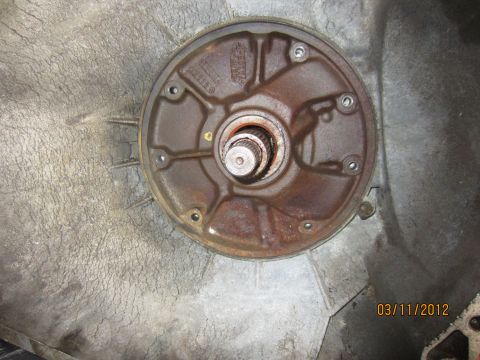 1979 Ford Bronco - This image shows a close-up of a vehicle's torque converter housing, not a 1979 Ford Bronco.