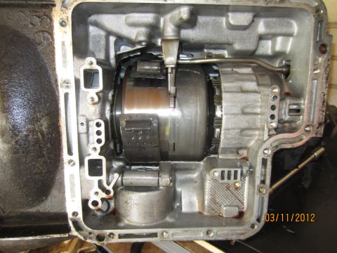 1979 Ford Bronco - Internal components of an automatic transmission are visible, with a date stamp of 03/11/2012.