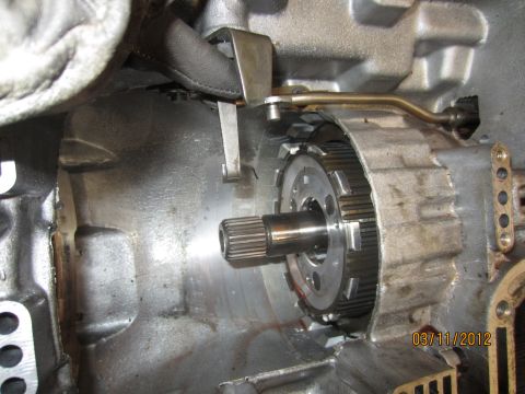 1979 Ford Bronco - Close-up view of internal transmission components, possibly a clutch pack.