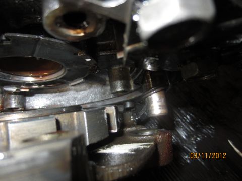 1979 Ford Bronco - Internal transmission components shown in detail, photographed on March 11, 2012.