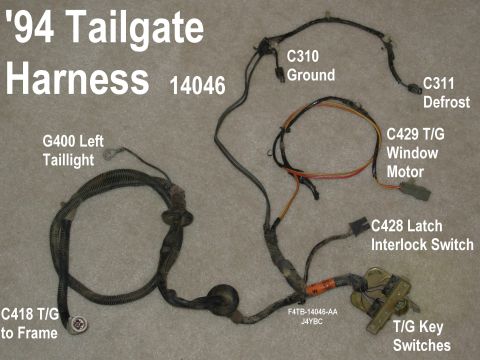 1983 Ford Bronco - '94 Bronco tailgate wiring harness See also: [url=https://www.fordparts.com/FileUploads/CMSFiles/18376%20Pigtail%20Book%202016.pdf]MotorCra…