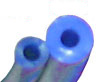 1990 Ford Bronco - Close-up view of two blue vacuum hoses.