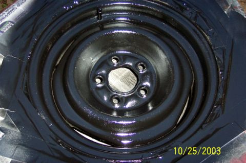 1991 Ford Crown Victoria LTD - Rear wheel after painting
