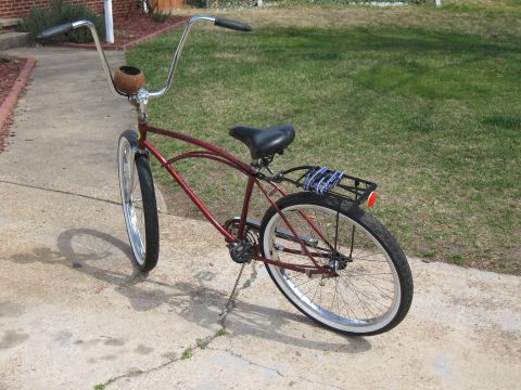 1994 Ford Bronco - A custom bicycle with a unique handlebar setup and a coconut shell attached to the front.