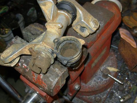 1983 Ford Bronco - This is a VERY common problem with this style of shifter: the boots crack, allowing water & dirt inside, where it fouls the push-down mecha…