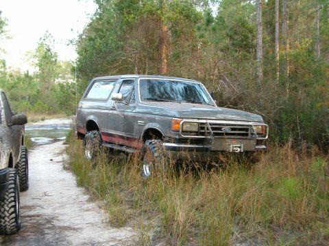 1991 Ford Bronco - My rig out on the trail. Have NOT broke anything on two straight trips, amazing!