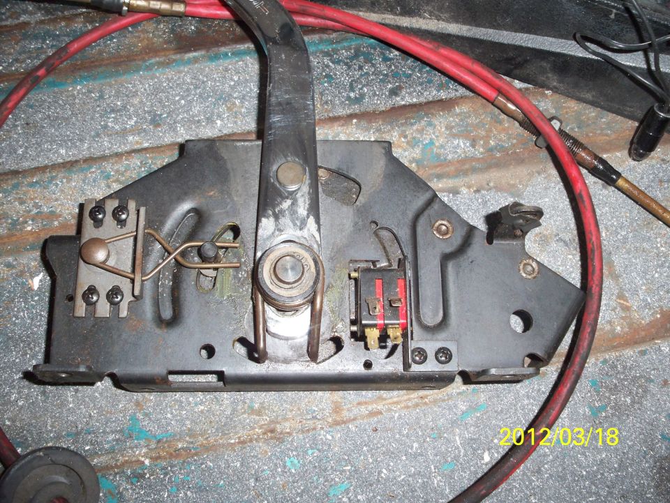 automatic transmission shifter assembly with red cables