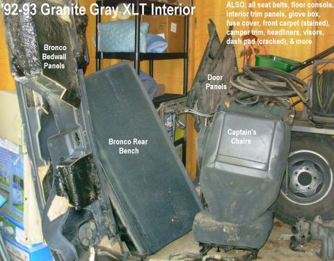1983 Ford Bronco - '93 XLT Bronco Granite Gray Interior Parts [url=http://www.supermotors.net/registry/media/900968] http://www.supermotors.net/getfile/900968…