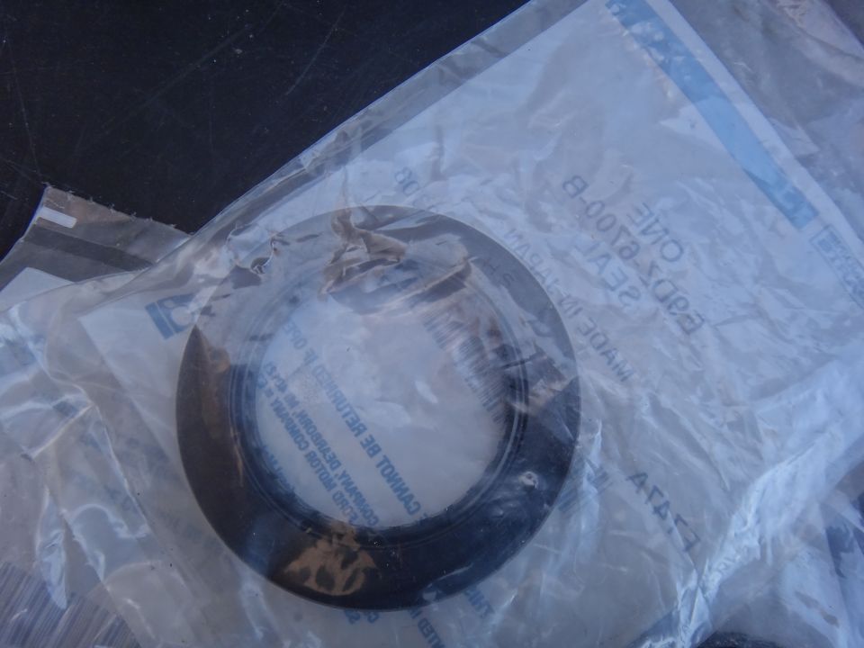 Seal in plastic packaging with text