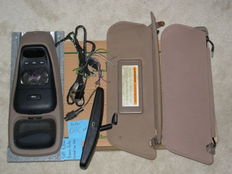 1983 Ford Bronco - SOLD Bronco Overhead Console Set (Complete) IF THE IMAGE IS TOO SMALL, click it. Includes A-pillar wiring harness & the pigtail to splice i…