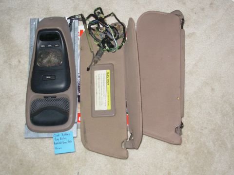 1983 Ford Bronco - SOLD Bronco Overhead Console Set for repainting/reupholstering IF THE IMAGE IS TOO SMALL, click it. Includes A-pillar wiring harness & the…
