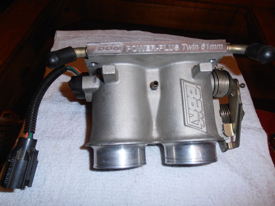 BBK Power-Plus Twin 61mm throttle body with electrical connector