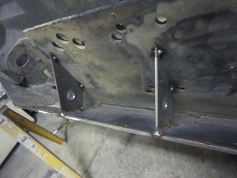 2008 Jeep Wrangler - Close-up view of custom metal fabrication, likely for a vehicle modification.