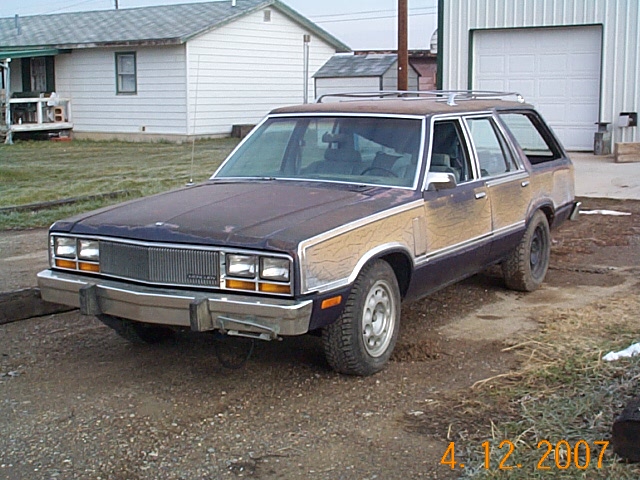 1982 Mercury Zephyr wagon parked on gravel lot